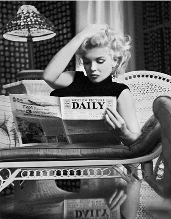 Marilyn Monroe Motion Picture Daily Art Print - HalfMoonMusic