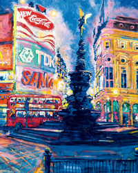 Piccadilly Circus London Art Print - HalfMoonMusic
