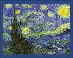 Starry Night Art Print - HalfMoonMusic