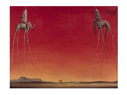 Dali Les Elephants Art Print - HalfMoonMusic