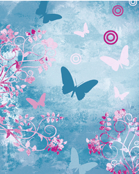 On A Summer Day II Butterfly Art Print - HalfMoonMusic
