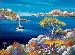 Mer D'huile Art Print - HalfMoonMusic