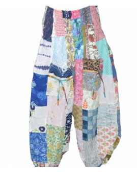 Women's Plus Size High Elastic Waist Cuff Ankle Harem Pants - HalfMoonMusic