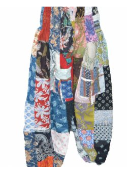 Women's Plus Size High Elastic Waist Cuff Ankle Harem Pants - HalfMoonMusic