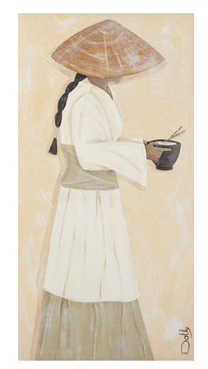 Le Bol De Riz Art Print - HalfMoonMusic