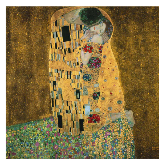 Der Kuss Art Print - HalfMoonMusic