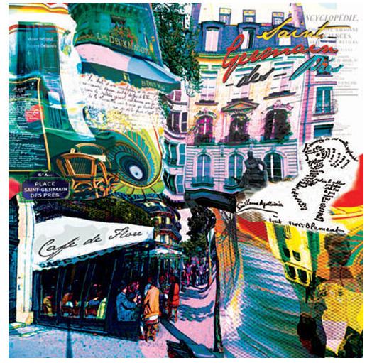 St Germain Rive Gauche Art Print - HalfMoonMusic