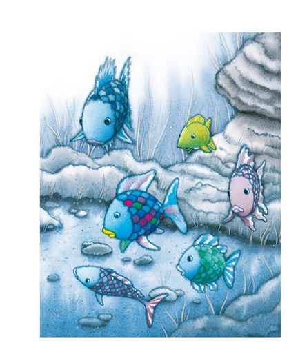 The Rainbow Fish I Foiled Art Print - HalfMoonMusic