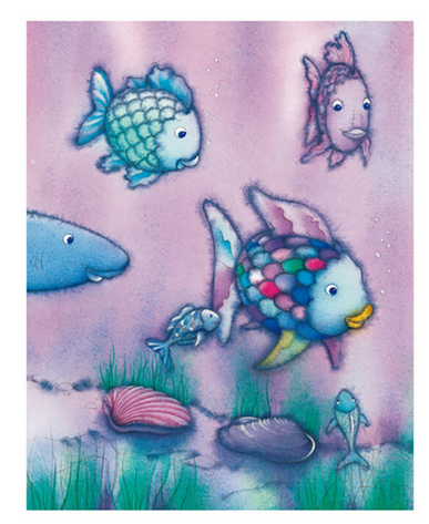 The Rainbow Fish II Foiled Art Print - HalfMoonMusic