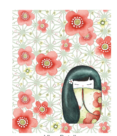 Hanako, The Mizuki Dolls Art Print - HalfMoonMusic