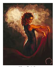 Cordoba Woman Art Print - HalfMoonMusic