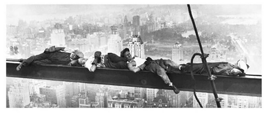 Sleeping ABove Manhattan Art Print - HalfMoonMusic