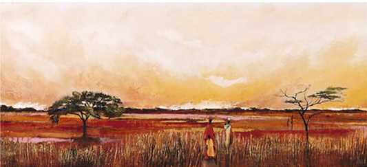 Bhundu Landscape III Art Print - HalfMoonMusic