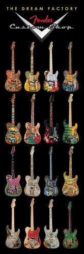 Fender Dream Factory Art Print - HalfMoonMusic