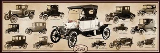 Ford Model T Art Print - HalfMoonMusic