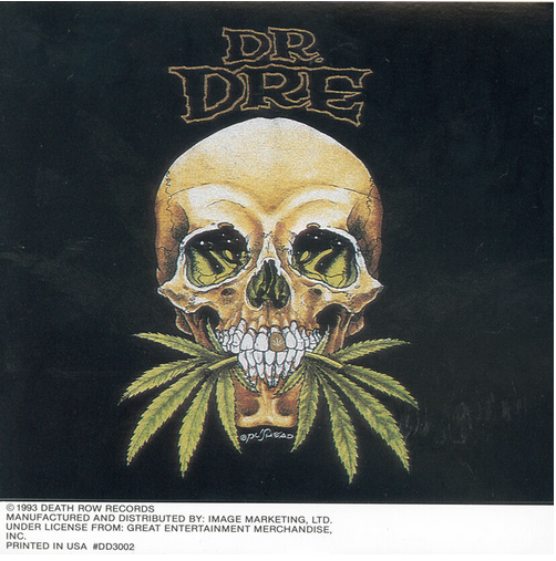 Dr. Dre Skull Window Sticker - HalfMoonMusic