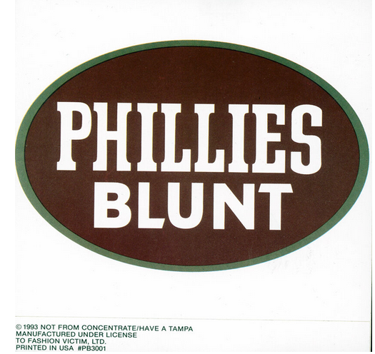 Phillies Blunt Window Sticker - HalfMoonMusic
