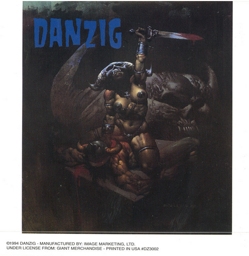 Danzig Sword Window Sticker - HalfMoonMusic