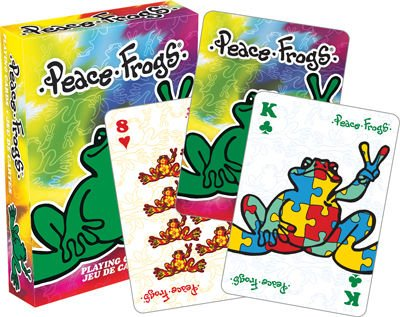 Peace Frogs Playing Cards - HalfMoonMusic