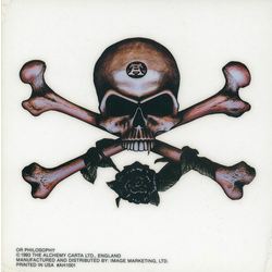 Alchemy Skull & Bones Static Sticker - HalfMoonMusic