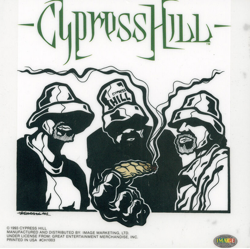 Cypress Hill Blunt Static Sticker - HalfMoonMusic