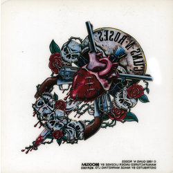 Guns n Roses Heart Static Sticker - HalfMoonMusic