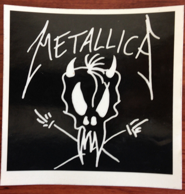 Metallica Skull Sticker - HalfMoonMusic