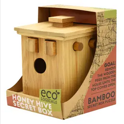 Honey Hive Secret Puzzle Box - HalfMoonMusic