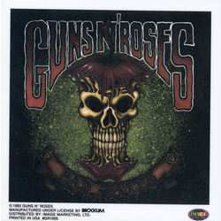 Guns n Roses Bad Apple Static Sticker - HalfMoonMusic