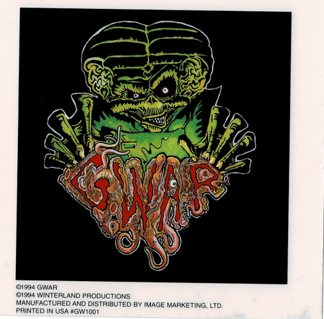GWAR Static Sticker - HalfMoonMusic