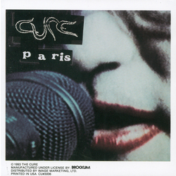 The Cure Paris Window Sticker - HalfMoonMusic