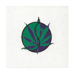 Leaf Yin Yang Window Sticker - HalfMoonMusic