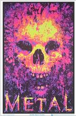 Metal To The Bone Blacklight Poster - HalfMoonMusic