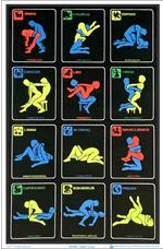 Zodiac Positions Blacklight Poster - HalfMoonMusic