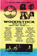 Woodstock Line-Up Poster - HalfMoonMusic