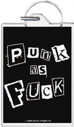 Punk as F*** Keychain - HalfMoonMusic