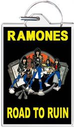 Ramones Road To Run Keychain - HalfMoonMusic