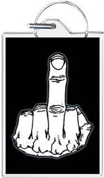 Middle Finger Keychain - HalfMoonMusic