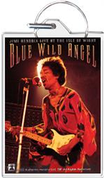 Jimi Hendricks Blue Wild Angel Keychain - HalfMoonMusic