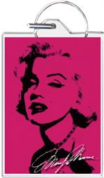 Pink Marylin Monroe Keychain - HalfMoonMusic