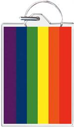 Pride Flag Keychain - HalfMoonMusic