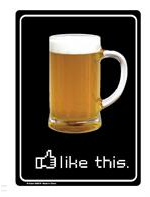 Like Beer Tin Sign - HalfMoonMusic