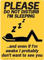 Do Not Disturb Tin Sign - HalfMoonMusic
