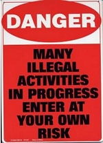 Danger Metal Sign - HalfMoonMusic