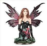 Fairy with Dragon Statue - HalfMoonMusic