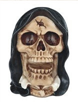 Grim Reaper Head Statue - HalfMoonMusic