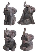 Elephant Statue Set - HalfMoonMusic