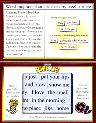 Magnetic Poetry Kit: Mixed-Up Movie Lines Edition - HalfMoonMusic