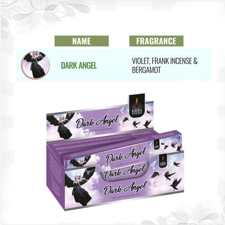 Dark Angel Natural Incense Sticks - HalfMoonMusic
