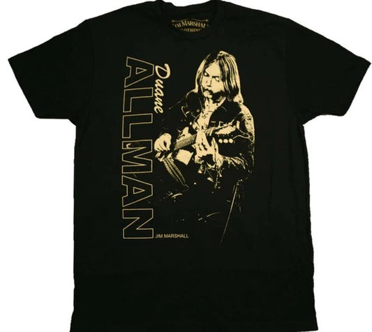 Mens Duane Allman Guitar Jim Marshall T-shirt - HalfMoonMusic